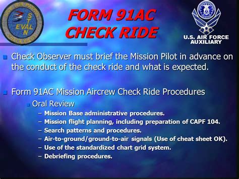 Mission Aircrew Check Rides Mission Aircrew Check Rides N Regulations