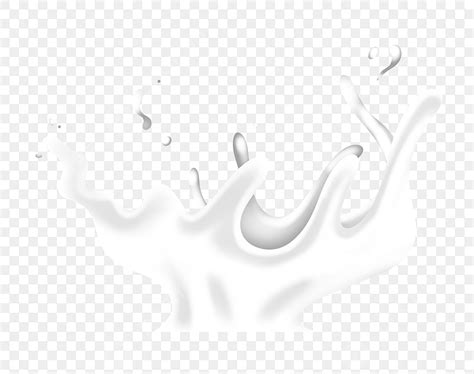 Milk Splashing Hd Transparent White Milk Splash Illustration White