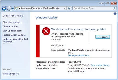 Fix X In Windows Update Installer And Security Client