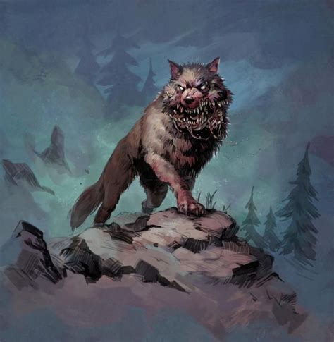 Mutant Wolf. | Fantasy creatures art, Animal art, Monster art