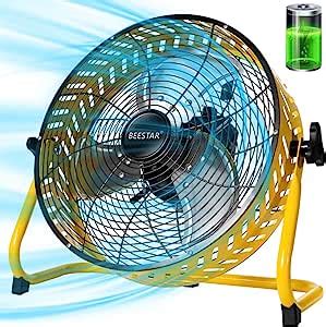 Beestar Rechargeable Floor Fan Battery Operated Floor Fan Mah