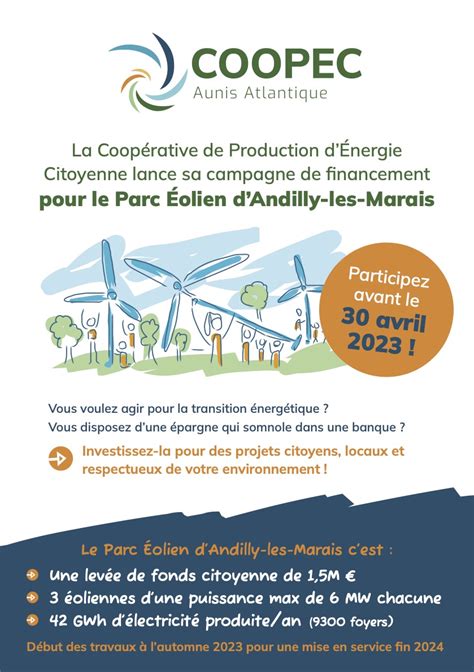 Lancement De La Campagne De Financement Du Parc Eolien DAndilly Les