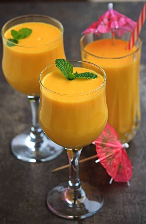 Papaya Mango Smoothie Recipe Indian Mango Papaya Smoothie Healthy Papaya Mango Smoothie No Milk