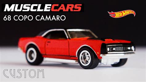 Hot Wheels Custom Muscle Cars 68 Copo Camaro 😎 Youtube