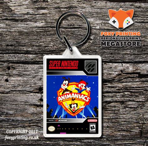 Animaniacs Game Inspired Retro Gaming Keyring