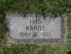 Frederick Wilhelm Fred Kranz Homenaje De Find A Grave