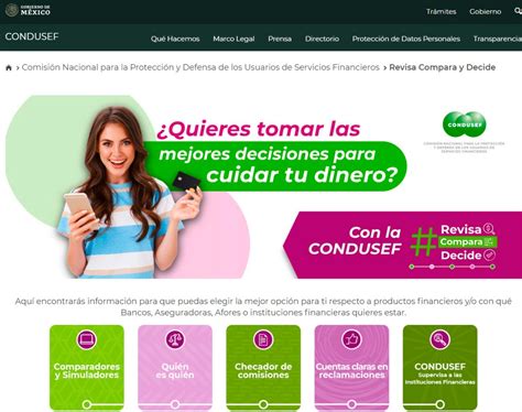 Conoce Revisa Compara Decide Una Plataforma De La Condusef