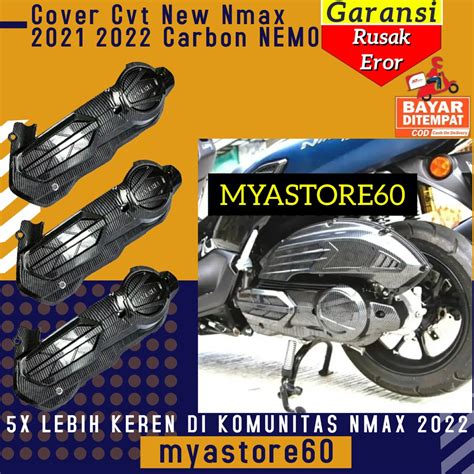 Jual Cover Tutup Cvt Mesin New Nmax Carbon Nemo Cover Cvt