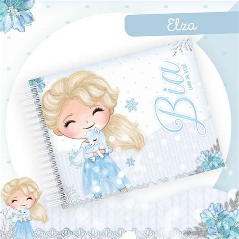 Elsa Frozen Livro E Caderneta Do Beb Elo