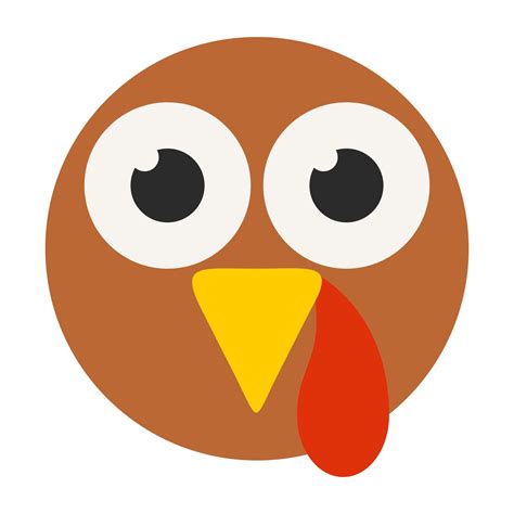 Cute Thanksgiving Turkey Face Image Happy Thanksgiving Turkey