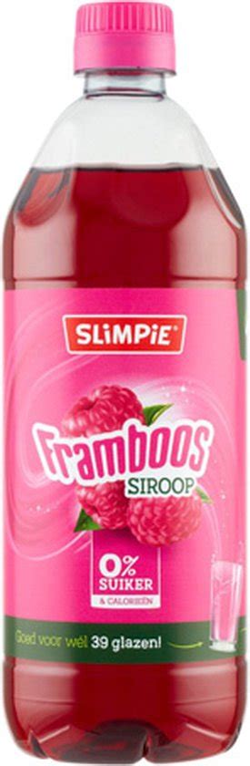 Slimpie Framboos Siroop 6x 650ml Bol