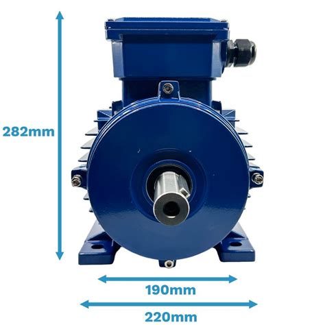 Moteur électrique 4 KW 5 5 CV 3000 tr min 230 400V HA 112 B3 IE1