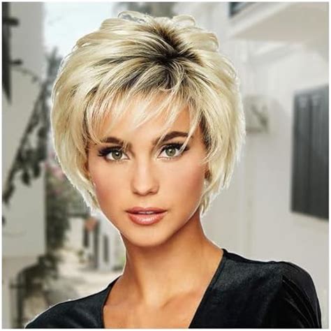 Amazon Dempiire Human Hair Womens Short Wigs Blonde Wig For White