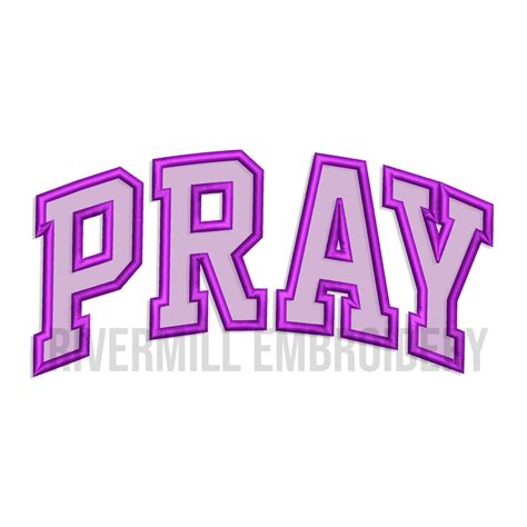 Applique Pray Machine Embroidery Design Rivermill Embroidery