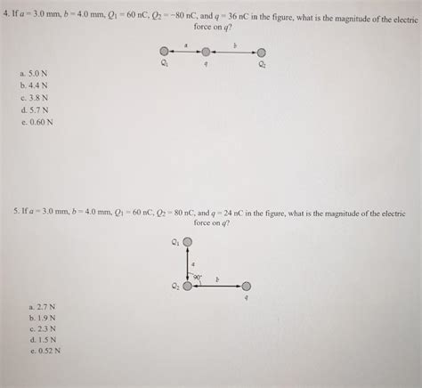 Solved 4 If A 3 0 Mm B 4 0 Mm Q1 60 NC Q2 80 Chegg