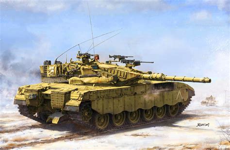 Merkava Mk1 Hybrid Israeli Main Battle Tank By Takeshi Kurokawa