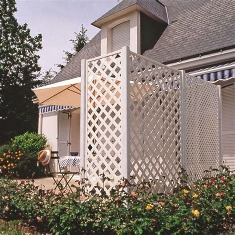 Veranda 4 ft. x 8 ft. White Garden Vinyl Lattice 73004026 - The Home ...