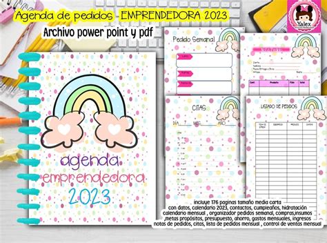 Agenda De Pedidos Emprendedora Editable Yalex Mexico