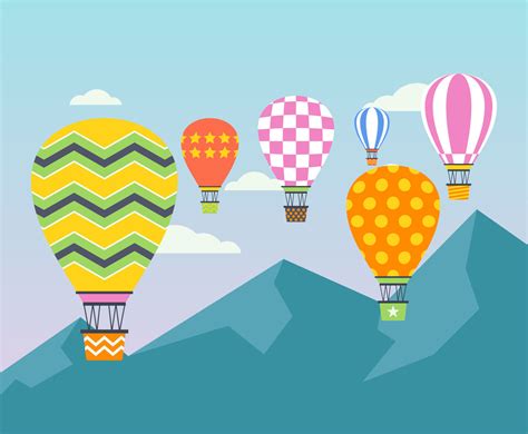 Outstanding Hot Air Balloon Vectors Vector Art And Graphics