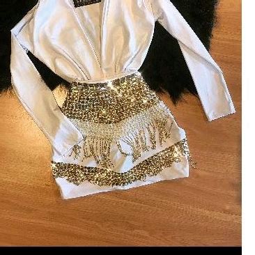 Conjunto Saia Strass Brilho Vestido Luxo Balada Rodeio