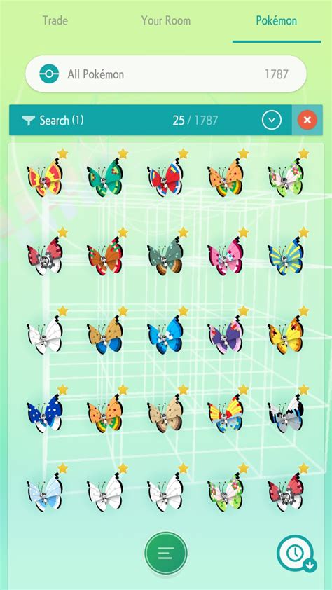 [Mobile] Finally completed my shiny Vivillon collection!! 😁💪 : r ...