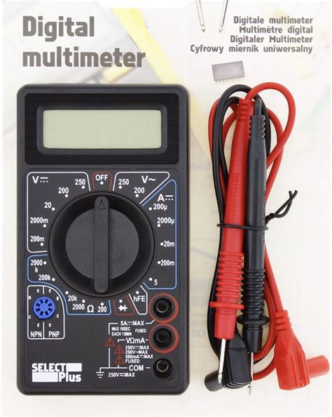 Digitale Professionele Universele Multimeter Zwart Inclusief