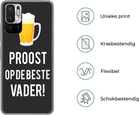 Geschikt Voor Xiaomi Redmi Note G Hoesje Spreuken Proost Op De