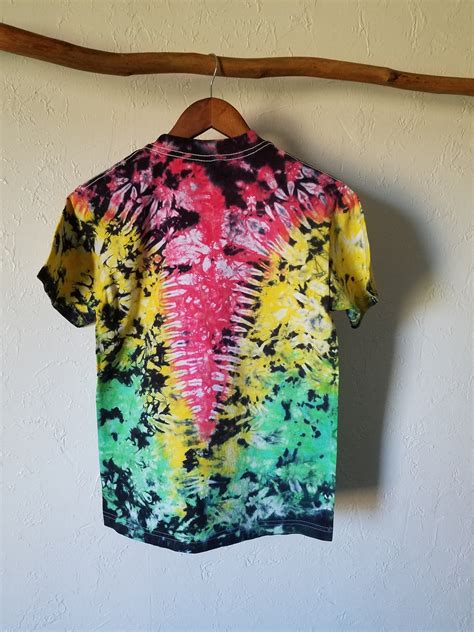 Reggae Tie Dye Rasta T Shirt Hippie Stuff Made In New Etsy