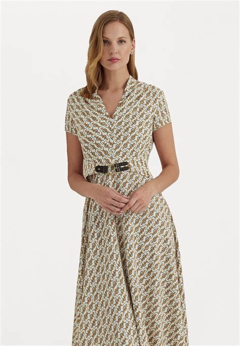 Lauren Ralph Lauren Elmand Short Sleeve Day Dress Rochie De Zi