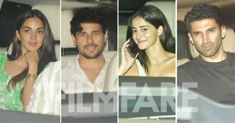 Sidharth Malhotra Kiara Advani Suhana Khan And Others Get Clicked At A