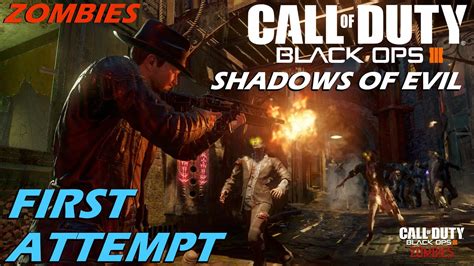 COD Black Ops 3 Zombies Shadows Of Evil First Attempt Gameplay 1080P