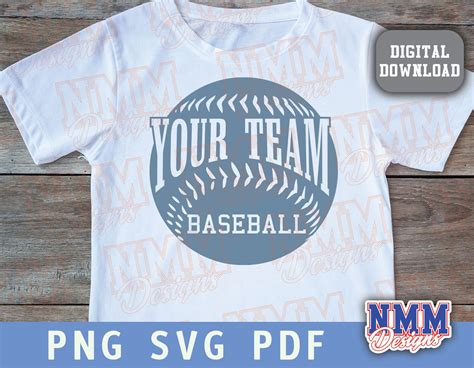 Custom Baseball Name Svgdxf Pgpng Epscustom Team Spirit Etsy