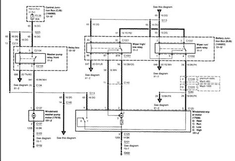 Ford Mustang Windshield Wiper Wiring Diagram