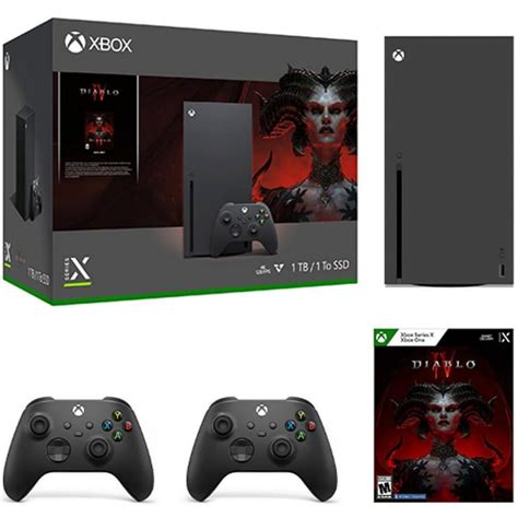 Xbox Series X Diablo Iv Bundle With 1tb Ssd And Carbon Black Wireless Controller 120 Fps 16gb