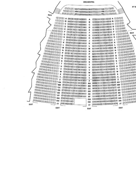 Stranahan Seating Chart printable pdf download