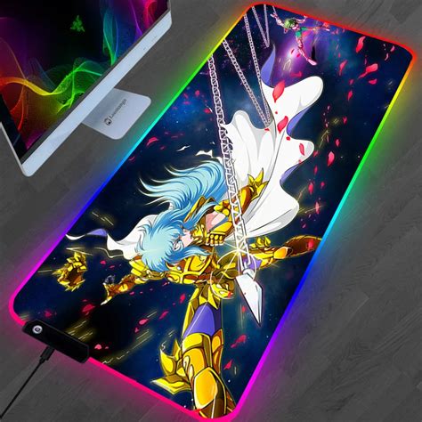 Varmilo Mausepad Pc Gamer Gaming Mouse Mat Rgb Saint Seiya Mouse Pad