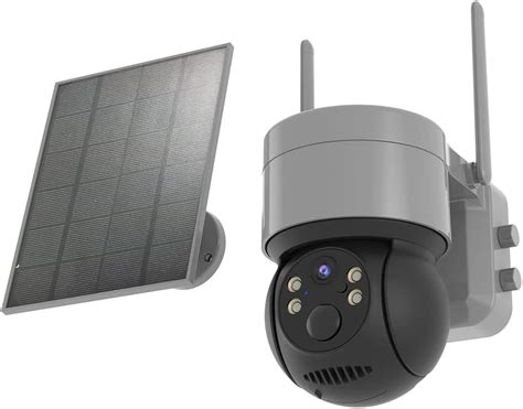 Henniu Cámara de seguridad con panel solar inalámbrico 1080P Cámara de