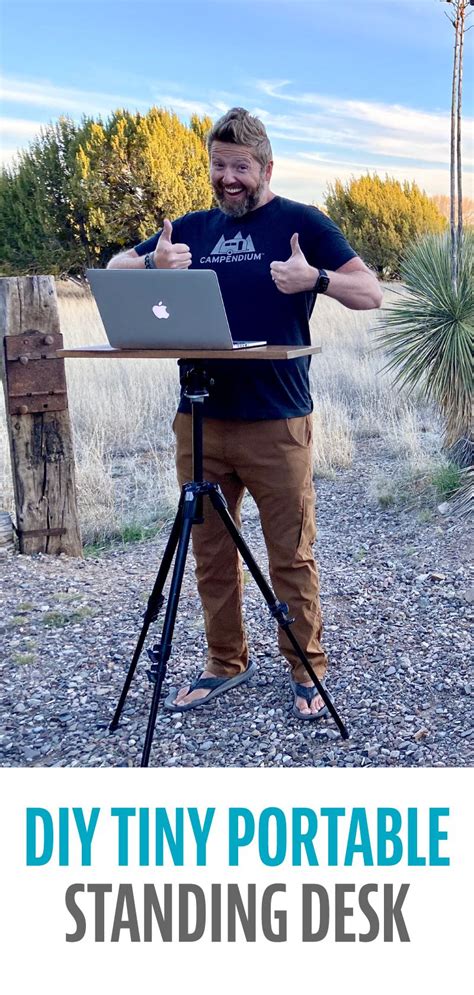 Diy Standing Desk Work At Home Or On The Road Artofit