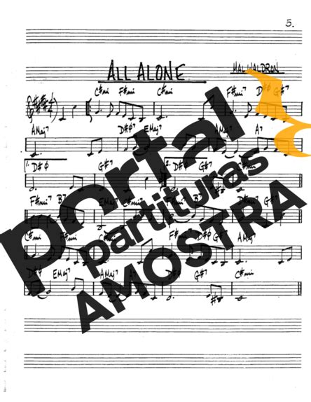 All Alone The Real Book Of Jazz Partitura Para Saxofone Tenor