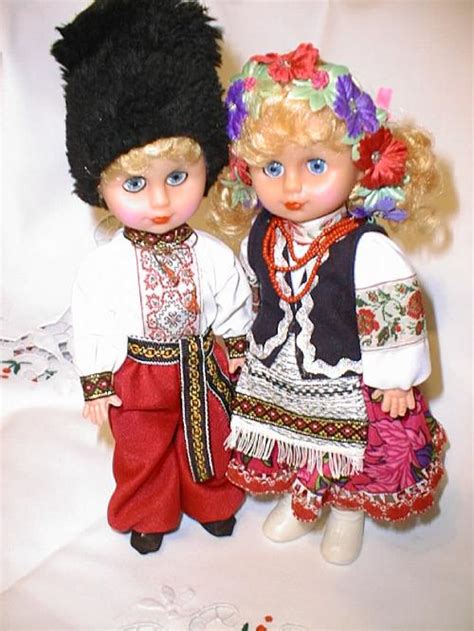 Ukrainian Dolls With Handmade Embroidered Costumes