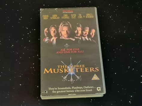 THE THREE MUSKETEERS VHS 1994 Disney Sheen Sutherland O Donnell