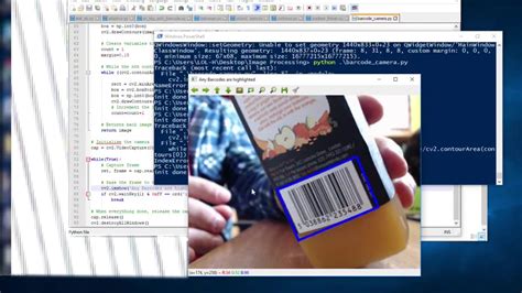 OpenCV Python Find Barcode Test 1 YouTube