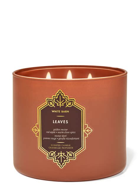 Leaves 3 Wick Candle Bath And Body Works