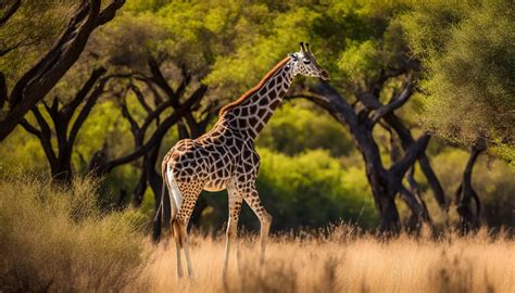 Where can giraffes be found in the wild?