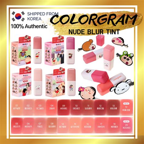 Colorgram Shin Chan Nude Blur Tint Volume Lip Matte Over Conjunto Limitado Fabricado Na Coreia