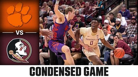 Clemson Vs Florida State Condensed Game 2022 23 Acc Mens Basketball Youtube