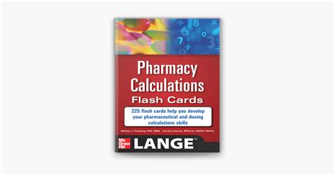 Pharmacy Calculations Flash Cards Sur Apple Books