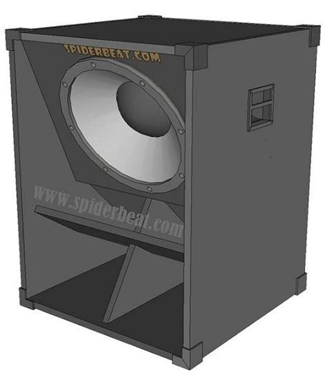 Desain Skema Box Speaker Lapangan Inch Sub Bass Model Rcf Bassbin