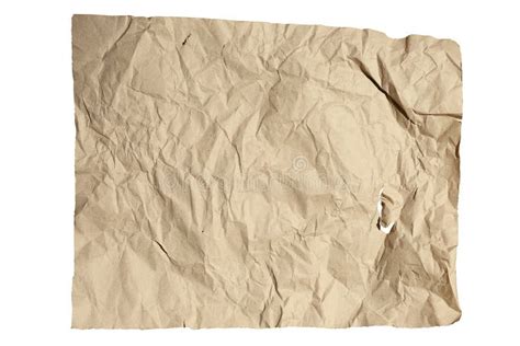 Crumpled Kraft Paper Trendy Hipster Background Stock Image Image Of