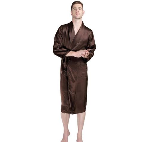 22 Momme Long Silk Robe For Men Slipintosoft Mens Silk Robe Mens